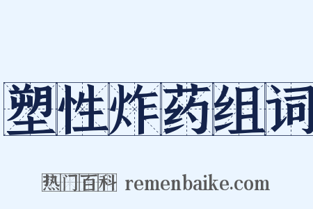 塑性炸药组词是什么意思的图片